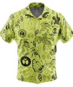 Chemise hawaïenne Pokémon Type Insecte
