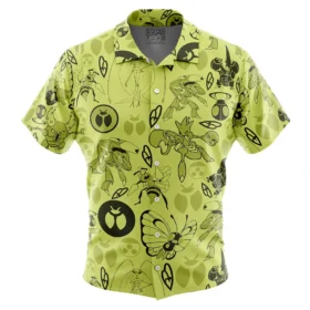 Chemise hawaïenne Pokémon Type Insecte