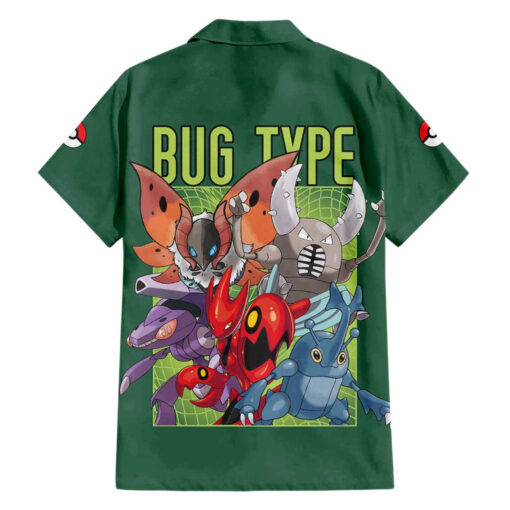 Chemise hawaïenne Pokémon Type Insecte – Image 2