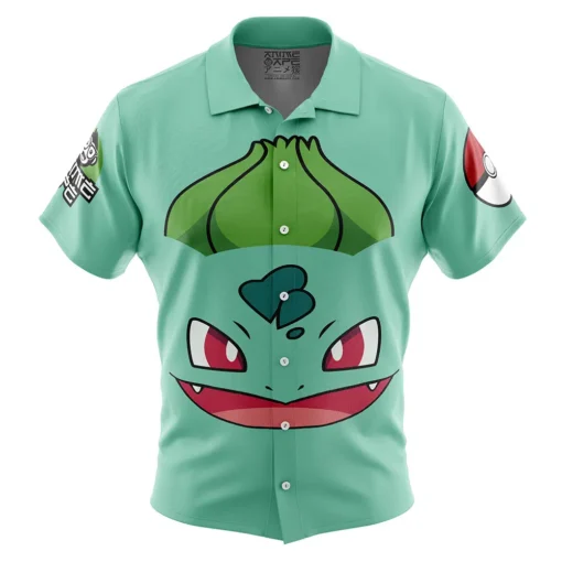 Chemise hawaïenne Visage Bulbizarre Pokémon