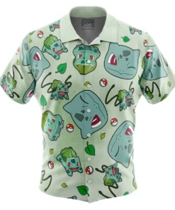 Chemise hawaïenne Motif Bulbizarre Pokémon