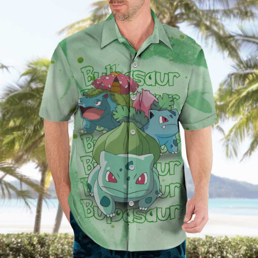 Chemise hawaïenne Bulbizarre Pokémon – Image 3