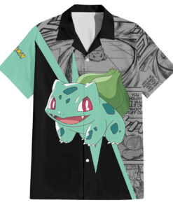 Chemise hawaïenne Bulbizarre Pokémon Manga