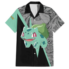 Chemise hawaïenne Bulbizarre Pokémon Manga