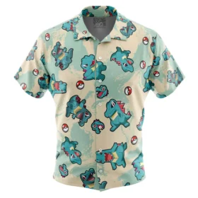 Chemise hawaïenne Totodile Pokémon