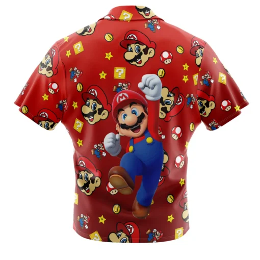 Chemise hawaïenne Mario Bros Pattern Mario Bros
