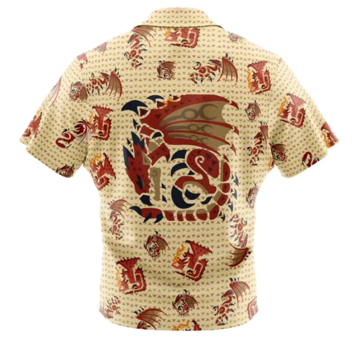 Chemise hawaïenne Rathalos Monster Hunter Motif