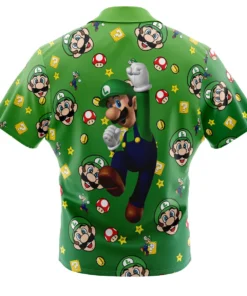 Chemise hawaïenne Motif Luigi Mario Bros