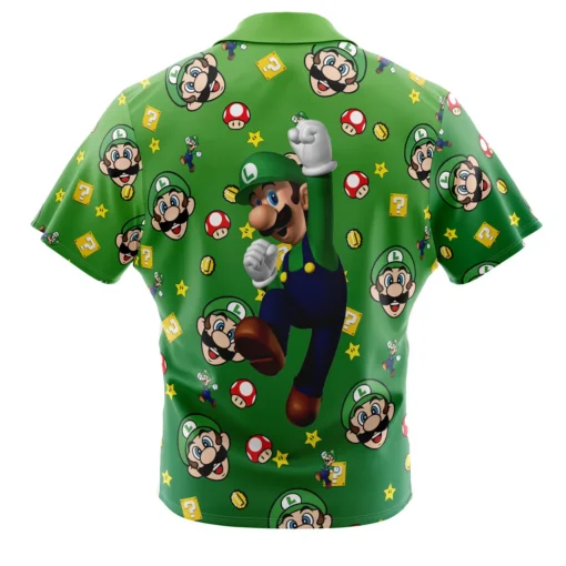 Chemise hawaïenne Motif Luigi Mario Bros