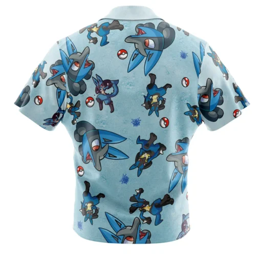 Chemise hawaïenne Motif Lucario Pokémon – Image 2