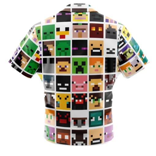 Chemise hawaïenne Minecraft Faces Carrées – Image 2