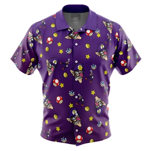 Chemise hawaïenne Motif Waluigi Mario Bros – Image 2