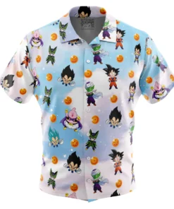 Chemise hawaïenne Motif personnages Dragon Ball Z