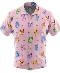 Chemise hawaïenne Motif Chibi Évolutions Pokémon