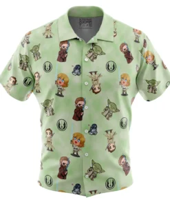 Chemise hawaïenne Chibi Maîtres Jedi Star Wars