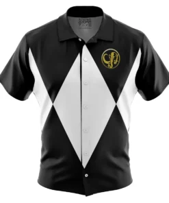 Chemise hawaïenne Black Ranger Mighty Morphin Power Rangers