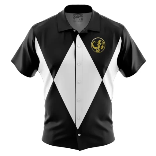 Chemise hawaïenne Black Ranger Mighty Morphin Power Rangers