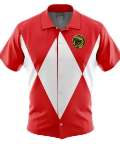 Chemise hawaïenne Red Ranger Mighty Morphin Power Rangers