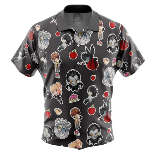Chemise hawaïenne Chibi Death Note Pattern