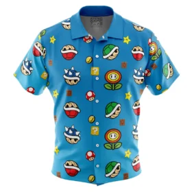 Chemise hawaïenne Motif Objets Mario Bros