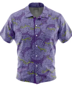 Chemise hawaïenne Gomu Gomu No Mi Luffy Fruit du Démon One Piece