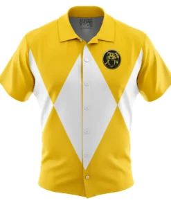 Chemise hawaïenne Ranger Jaune Mighty Morphin Power Rangers