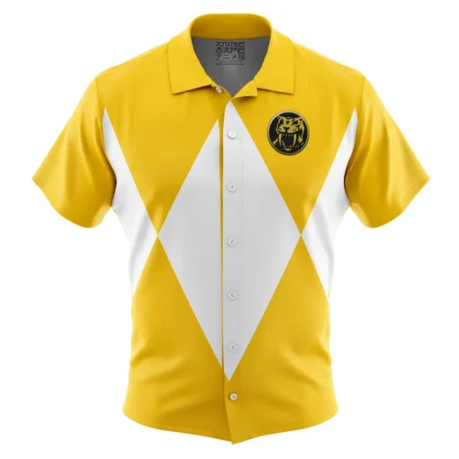 Chemise hawaïenne Ranger Jaune Mighty Morphin Power Rangers