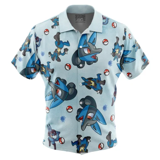 Chemise hawaïenne Motif Lucario Pokémon