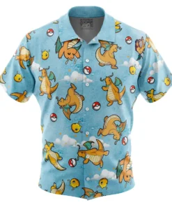 Chemise hawaïenne Motif Dragonite Pokémon