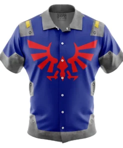 Chemise hawaïenne Bouclier Zelda Style