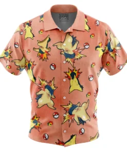 Chemise hawaïenne Motif Typhlosion Pokémon