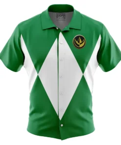 Chemise hawaïenne Ranger Vert Power Rangers