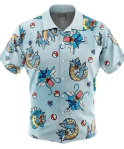Chemise hawaïenne Motif Gyarados Pokémon