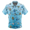 Chemise hawaïenne Type Glace Pokémon