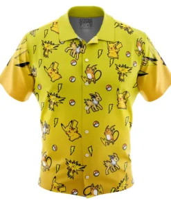 Chemise hawaïenne Type Électrique Pokémon