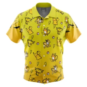 Chemise hawaïenne Type Électrique Pokémon