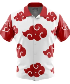 Chemise hawaïenne Akatsuki Blanche
