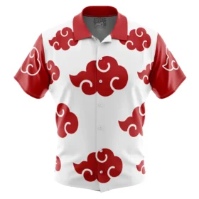 Chemise hawaïenne Akatsuki Blanche