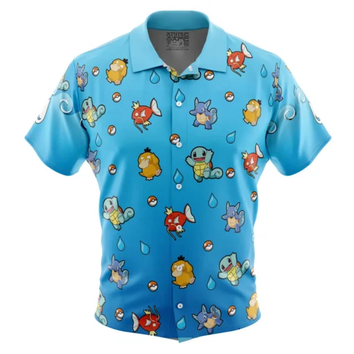 Chemise hawaïenne Motif Type Eau Pokémon