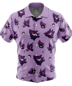 Chemise hawaïenne Motif Ectoplasma Pokémon