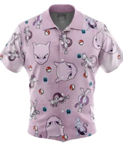 Chemise hawaïenne Motif Mewtwo Pokémon