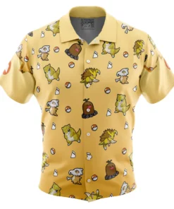Chemise hawaïenne Type Sol Pokémon