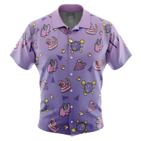 Chemise hawaïenne Type Poison Pokémon