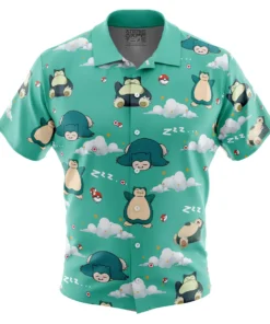 Chemise hawaïenne Motif Ronflex Pokémon