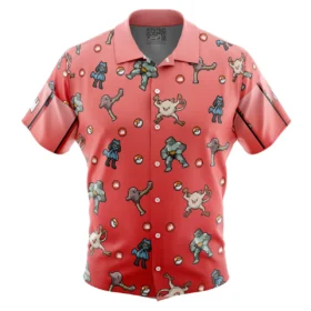 Chemise hawaïenne Type Combat Pokémon