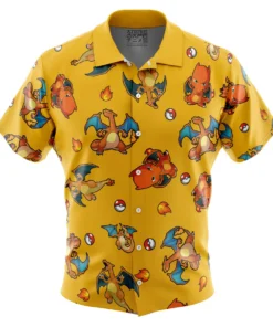 Chemise hawaïenne Motif Dracaufeu Pokémon