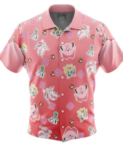 Chemise hawaïenne Type Fée Pokémon