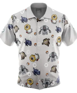 Chemise hawaïenne Type Acier Pokémon
