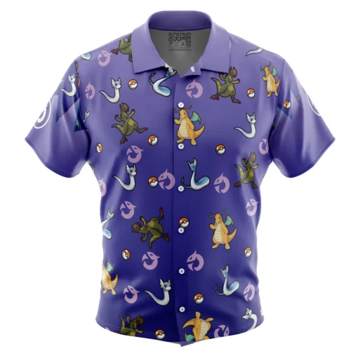 Chemise hawaïenne Motif Type Dragon Pokémon
