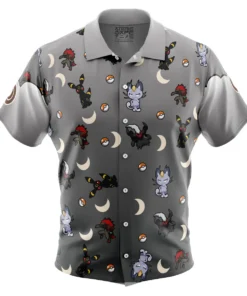 Chemise hawaïenne Type Ténèbres Pokémon